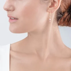 COEUR DE LION Princess Pearls Earrings Rose Gold Light Rose