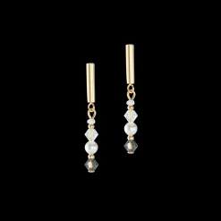 COEUR DE LION Princess Pearls Earringse Grey-Crystal