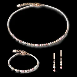 COEUR DE LION Princess Pearls Necklace Rose Gold Light Rose