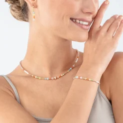 COEUR DE LION Princess Spheres Necklace Multicolour Pastel