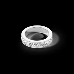 COEUR DE LION Ring Stainless Steel & Crystals Silver Crystal