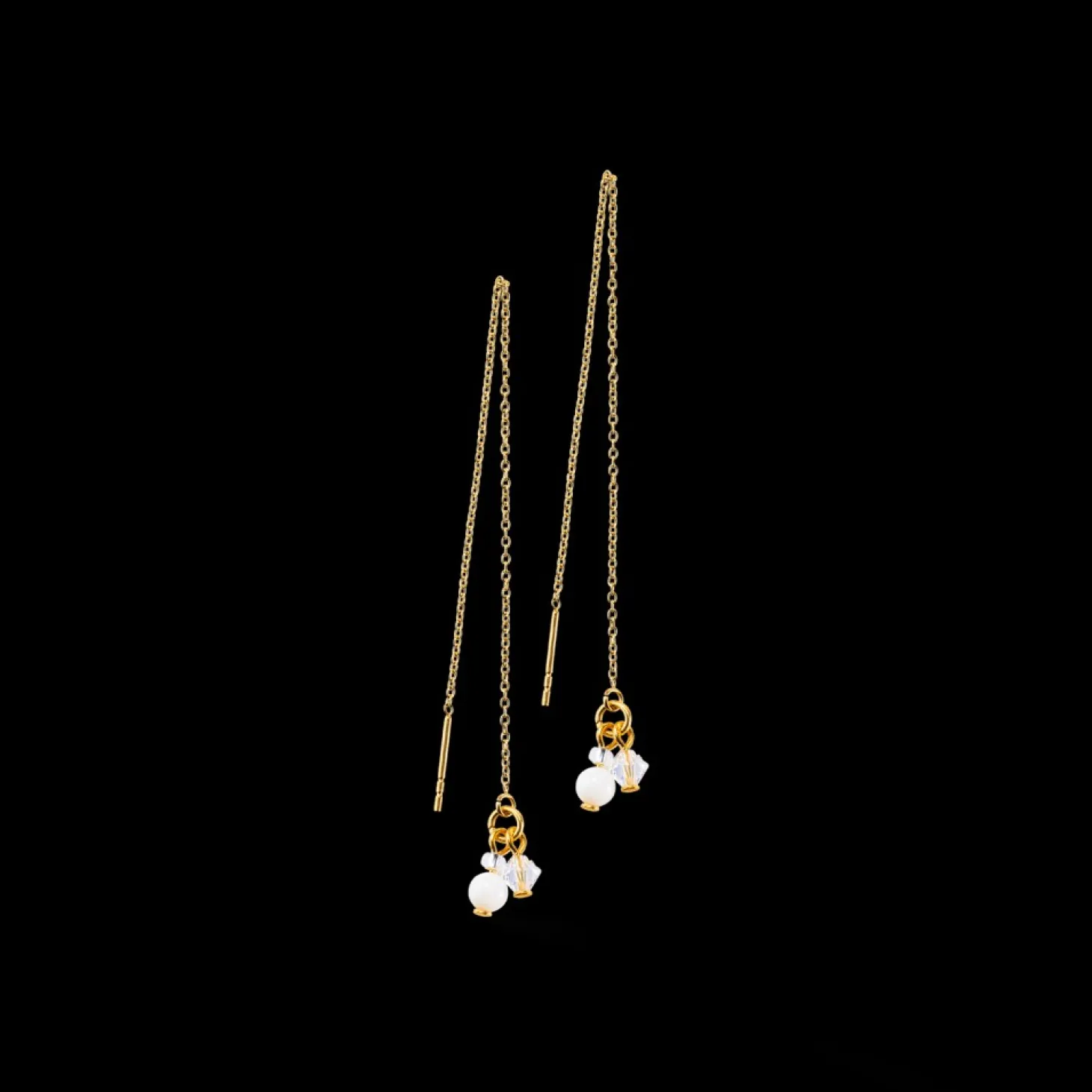 COEUR DE LION Small Guardian Earrings White
