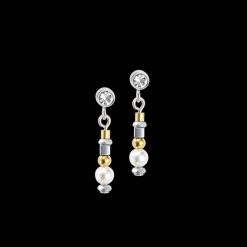 COEUR DE LION Sparkling Dot Earrings Gold Silver