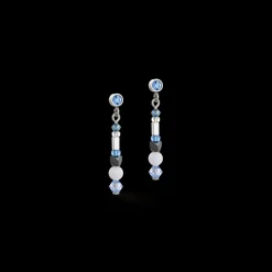 COEUR DE LION Sparkling Dot Gemstone Earrings Blue