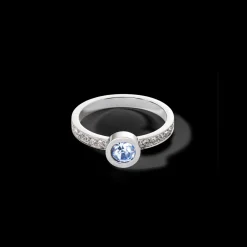 COEUR DE LION Sparkling Dots Ring Silver Light Blue