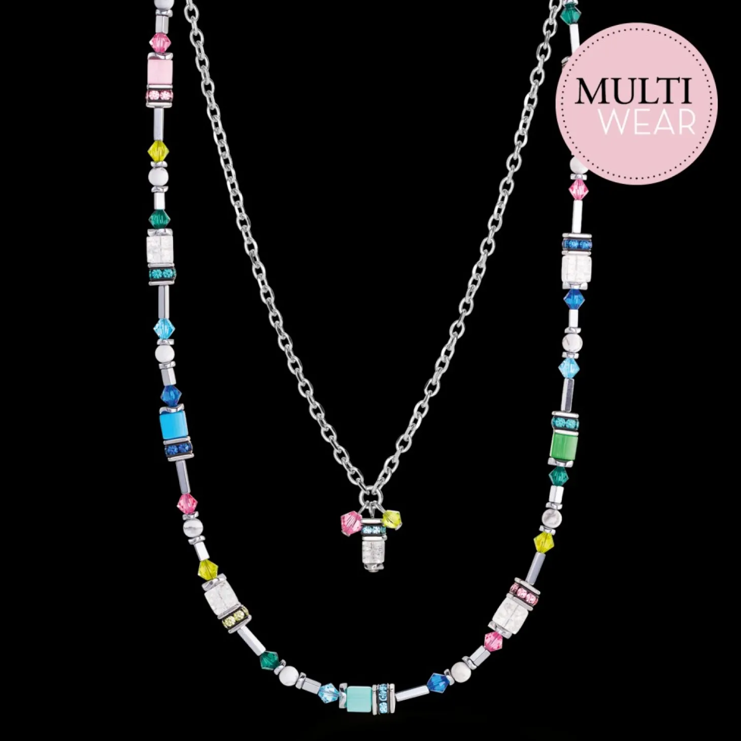 COEUR DE LION Summer Dream Necklace Multicolour Pastel