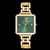 COEUR DE LION Watch Iconic Cube Statement Glamorous Green Gold