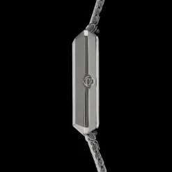 COEUR DE LION Watch Iconic Square Anthracite Mother-Of-Pearl Milanese Stainless Steel Anthracite
