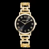 COEUR DE LION Watch Round Brilliant Glamourous Black Statement Gold