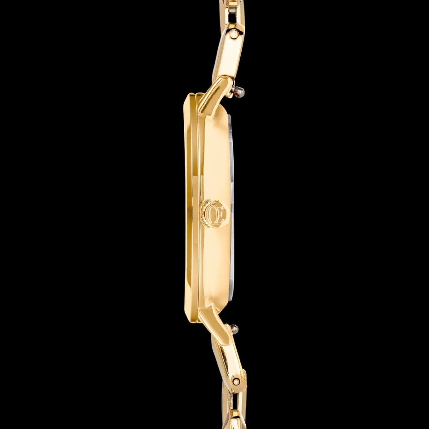 COEUR DE LION Watch Round Brilliant Glamourous Black Statement Gold