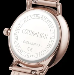 COEUR DE LION Watch Round Champagne Sunray Milanese Stainless Steel Champagne