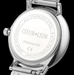 COEUR DE LION Watch Round Mother-Of-Pearl Milanaise Stainless Steel Silver