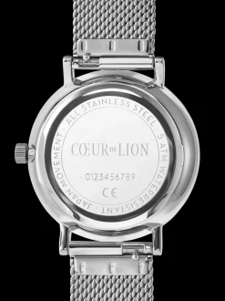 COEUR DE LION Watch Round Mother-Of-Pearl Milanaise Stainless Steel Silver