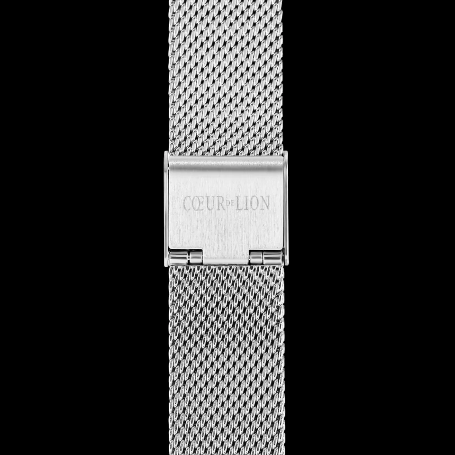 COEUR DE LION Watch Round Silver Sunray Milanese Stainless Steel