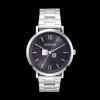 COEUR DE LION Watch Round Statement Unisex Sunray Midnight Blue Stainless Steel Frosted Silver