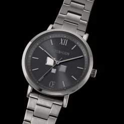 COEUR DE LION Watch Round Statement Unisex Anthracite Sunray Stainless Steel Light Gun Metal