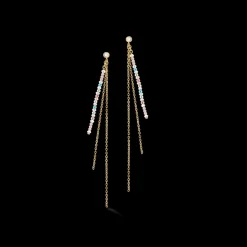 COEUR DE LION Waterfall Delicate Earrings Gold Multicolor Pastell Romantic